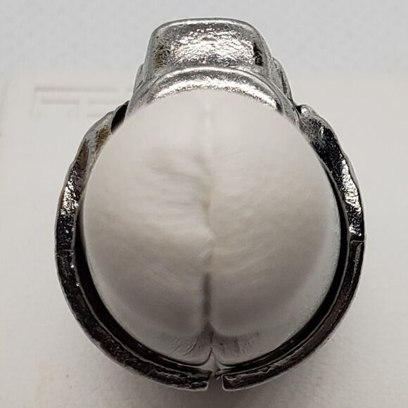 Adjustable Silver Skull Ring - Picture 4 of 4